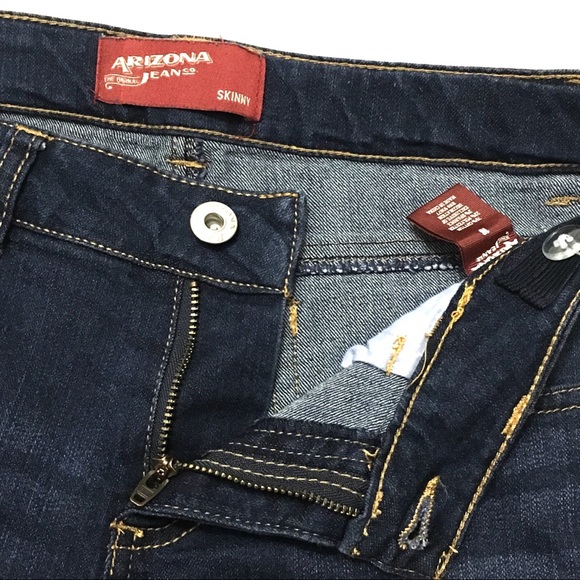 Arizona Jean Company Bottoms Arizona Original Floral Embroidery Skinny Jeans Poshmark